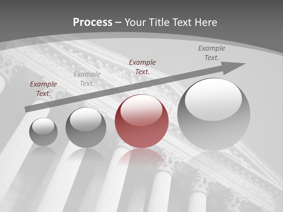 Day Column Government Building PowerPoint Template