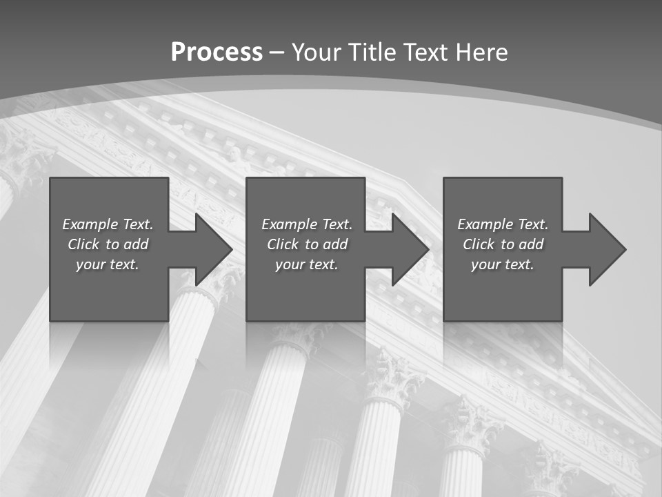 Day Column Government Building PowerPoint Template
