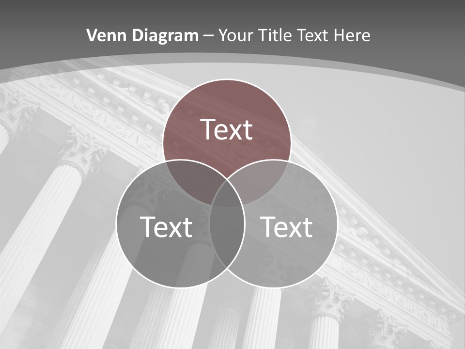 Day Column Government Building PowerPoint Template