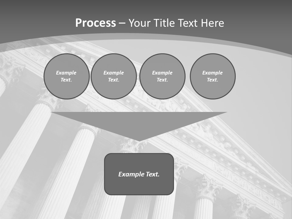 Day Column Government Building PowerPoint Template