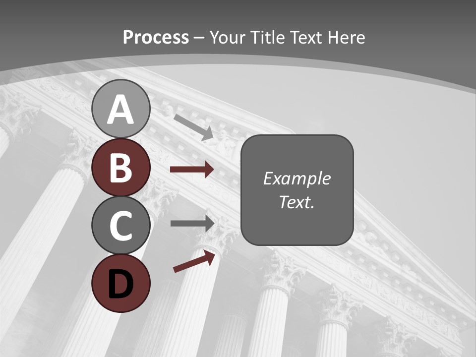 Day Column Government Building PowerPoint Template