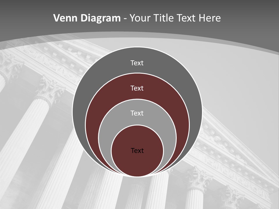 Day Column Government Building PowerPoint Template