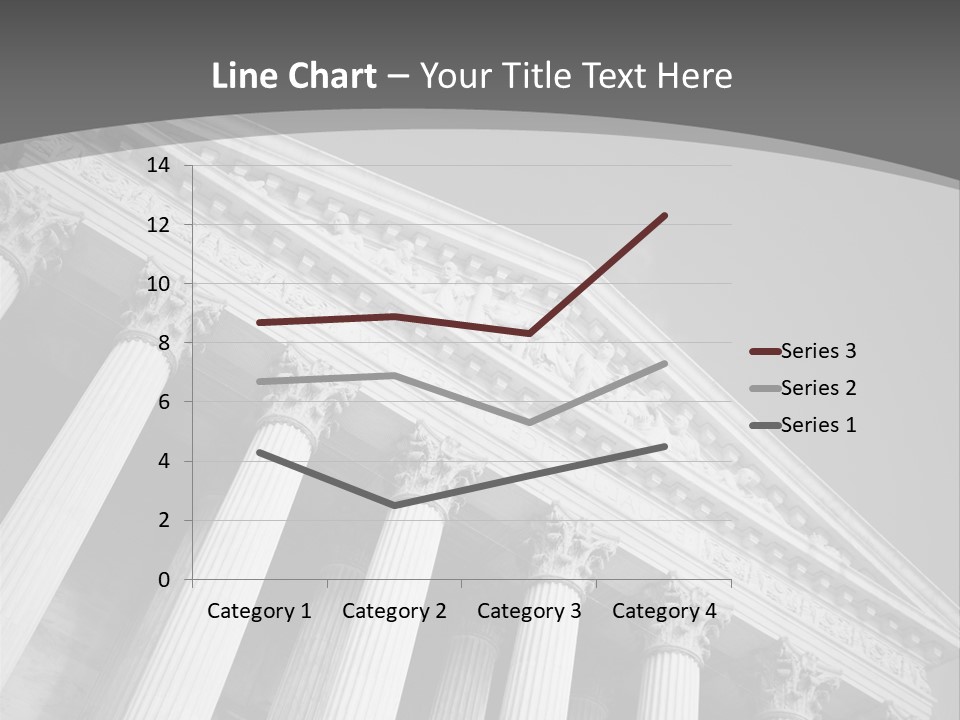 Day Column Government Building PowerPoint Template