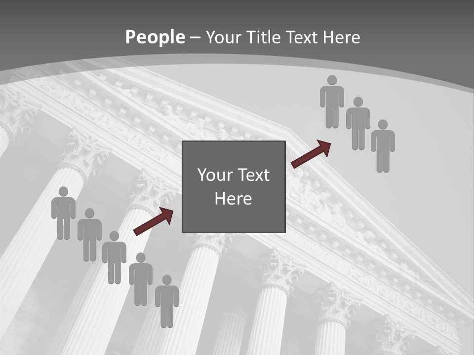 Day Column Government Building PowerPoint Template