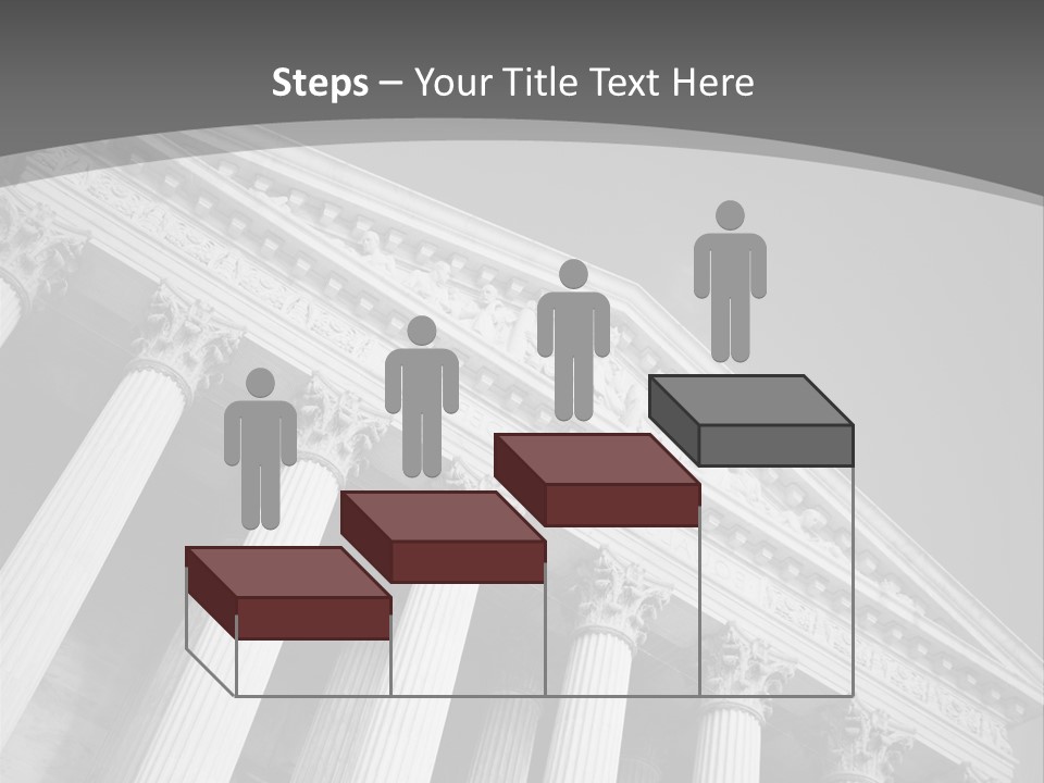 Day Column Government Building PowerPoint Template