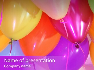 Anniversary Birthday Inflatable PowerPoint Template