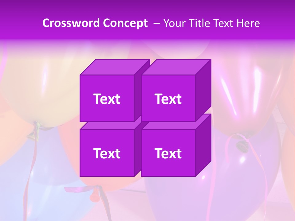 Anniversary Birthday Inflatable PowerPoint Template