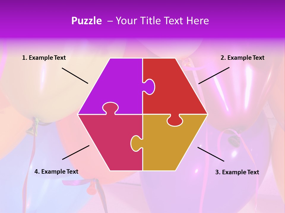 Anniversary Birthday Inflatable PowerPoint Template