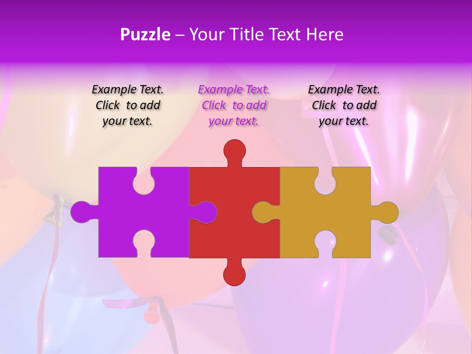 Anniversary Birthday Inflatable PowerPoint Template