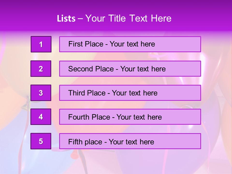 Anniversary Birthday Inflatable PowerPoint Template