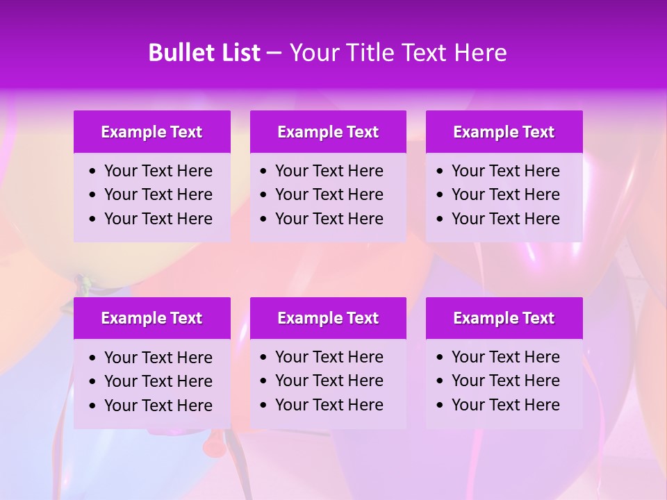 Anniversary Birthday Inflatable PowerPoint Template