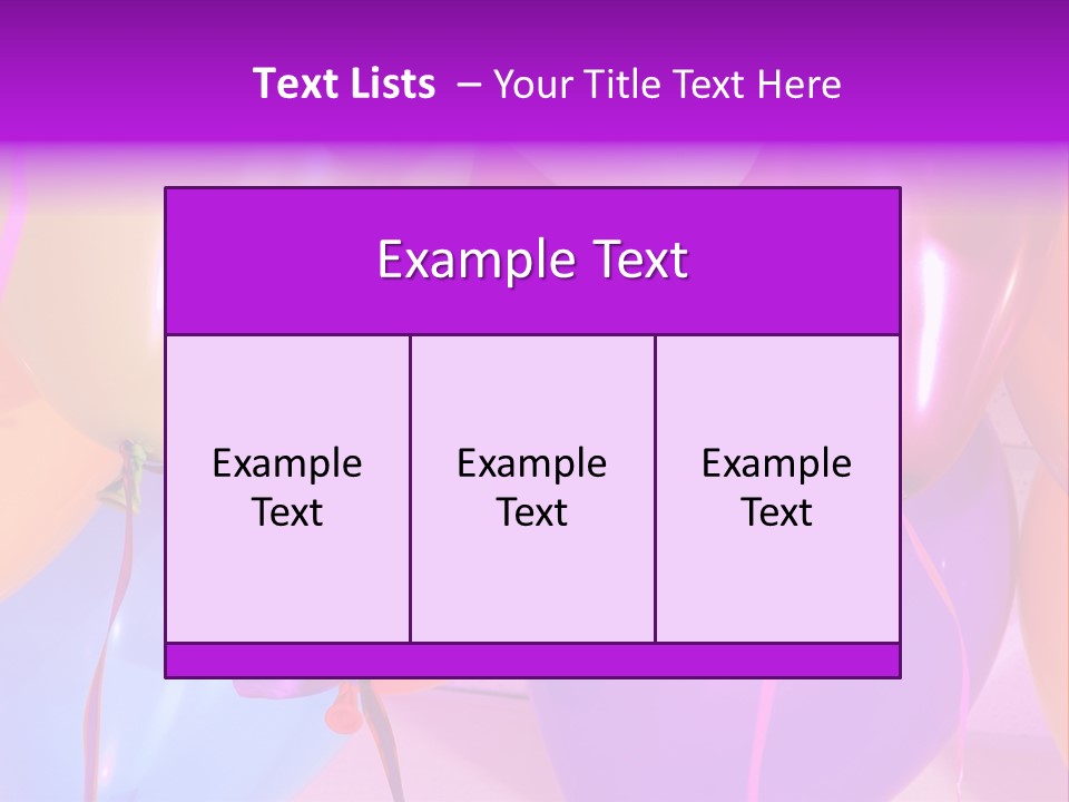 Anniversary Birthday Inflatable PowerPoint Template