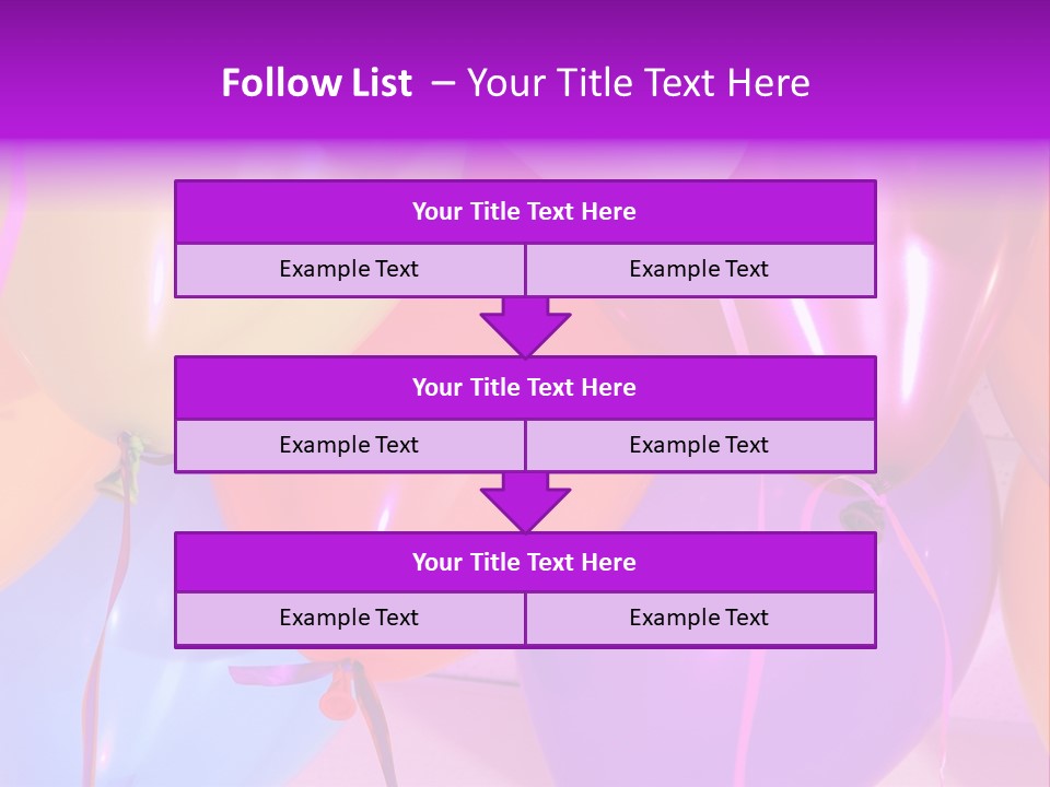 Anniversary Birthday Inflatable PowerPoint Template