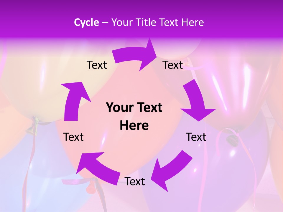 Anniversary Birthday Inflatable PowerPoint Template