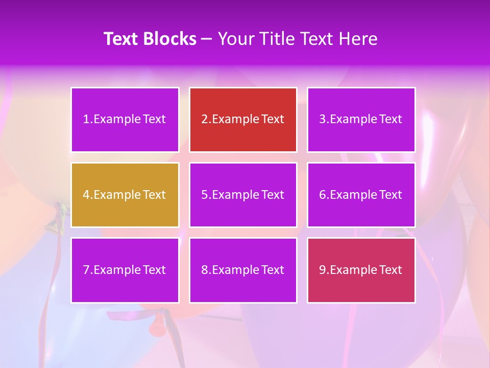 Anniversary Birthday Inflatable PowerPoint Template