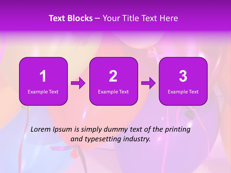 Anniversary Birthday Inflatable PowerPoint Template