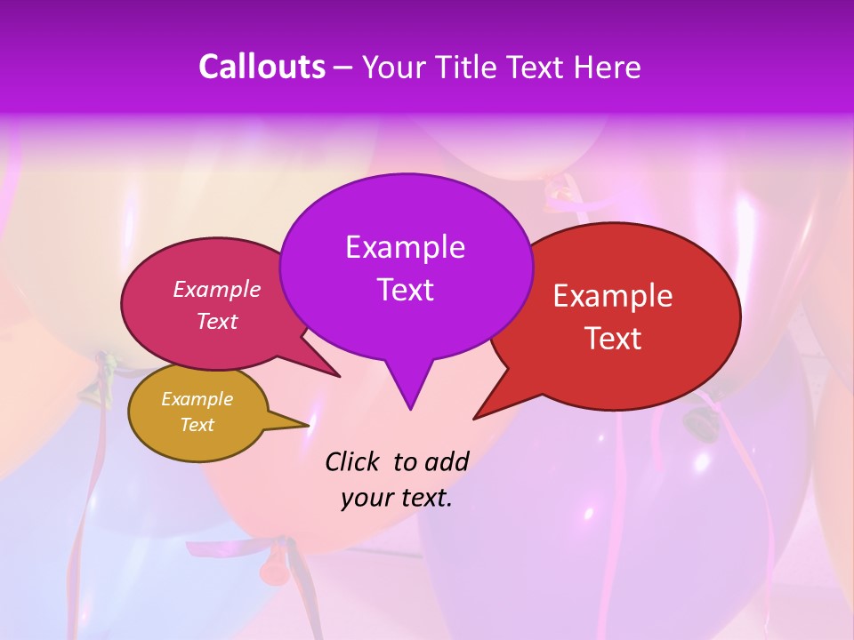 Anniversary Birthday Inflatable PowerPoint Template