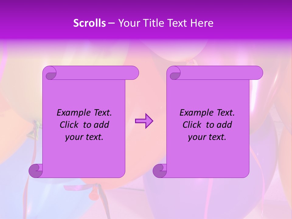 Anniversary Birthday Inflatable PowerPoint Template