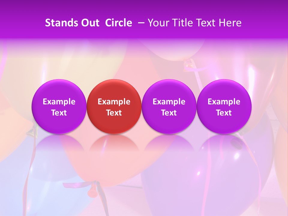 Anniversary Birthday Inflatable PowerPoint Template