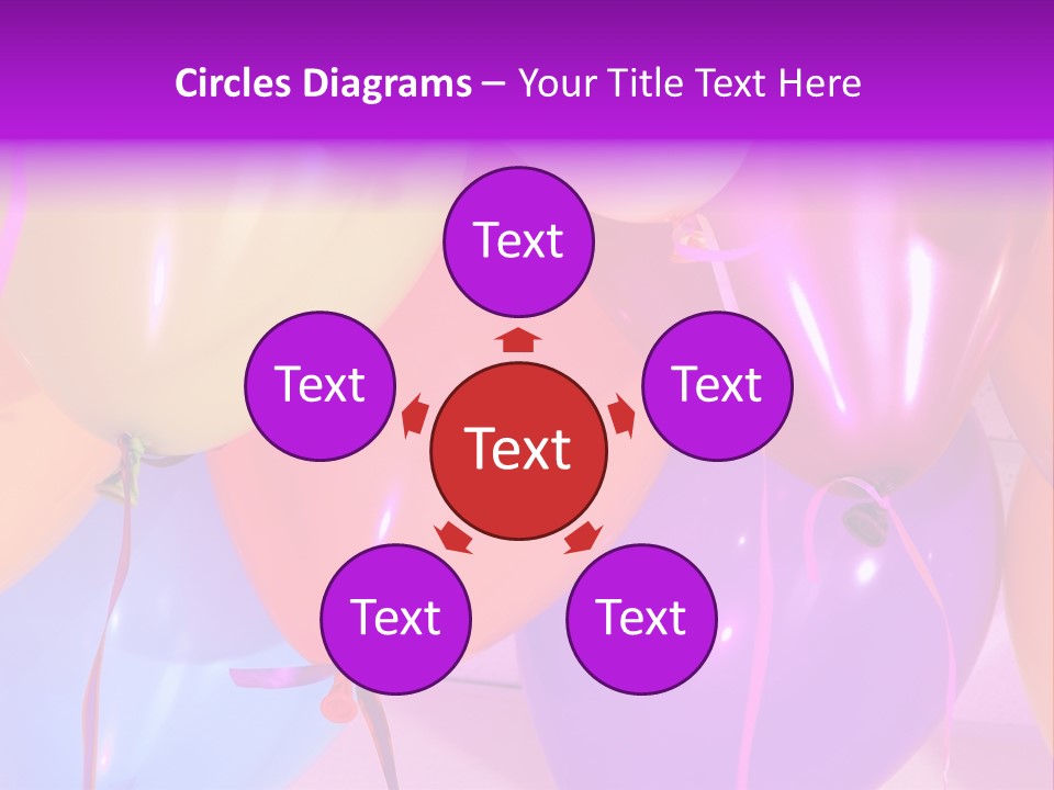 Anniversary Birthday Inflatable PowerPoint Template