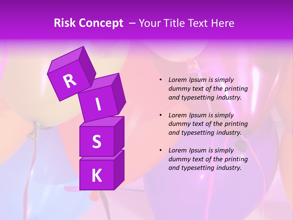 Anniversary Birthday Inflatable PowerPoint Template