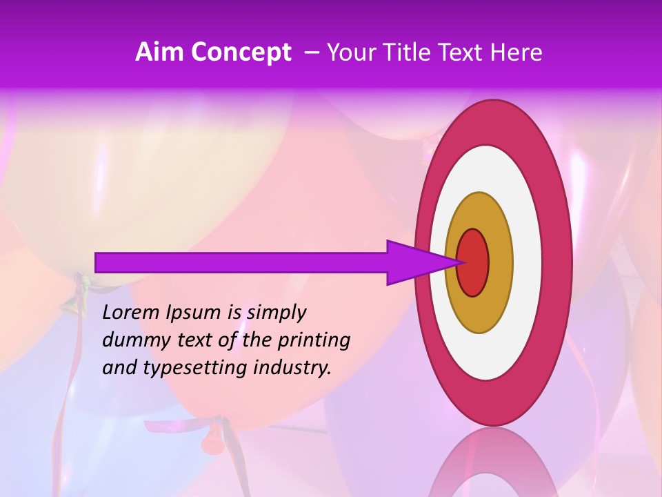 Anniversary Birthday Inflatable PowerPoint Template