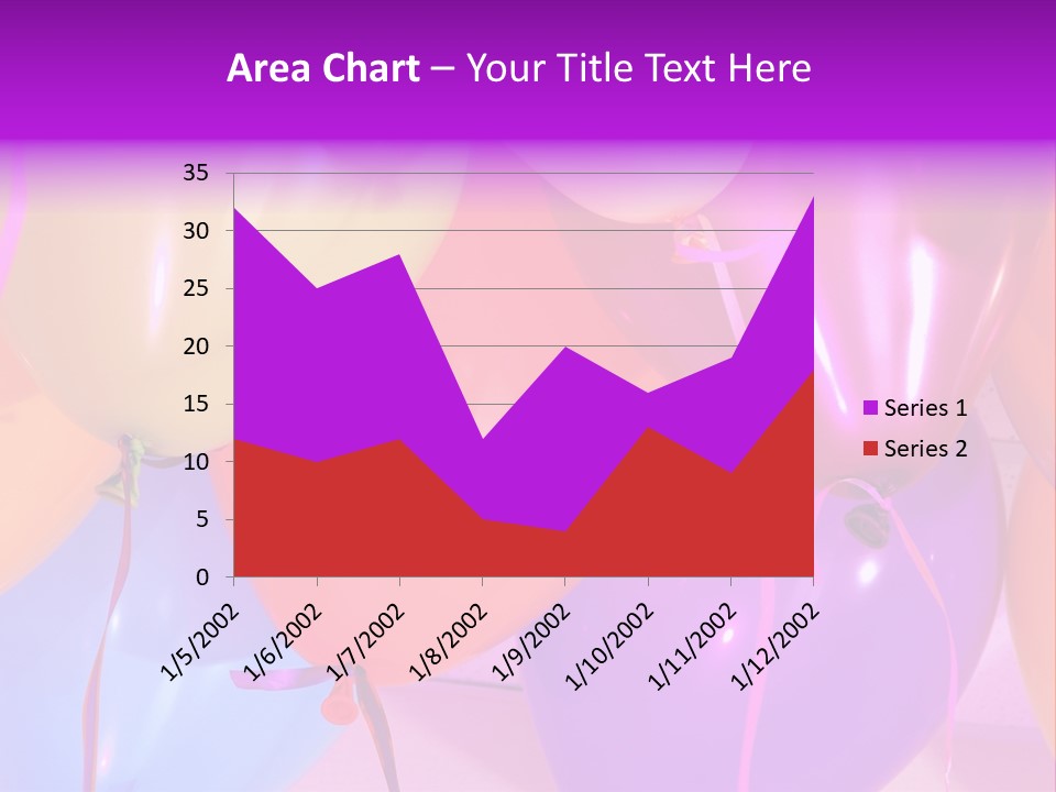 Anniversary Birthday Inflatable PowerPoint Template