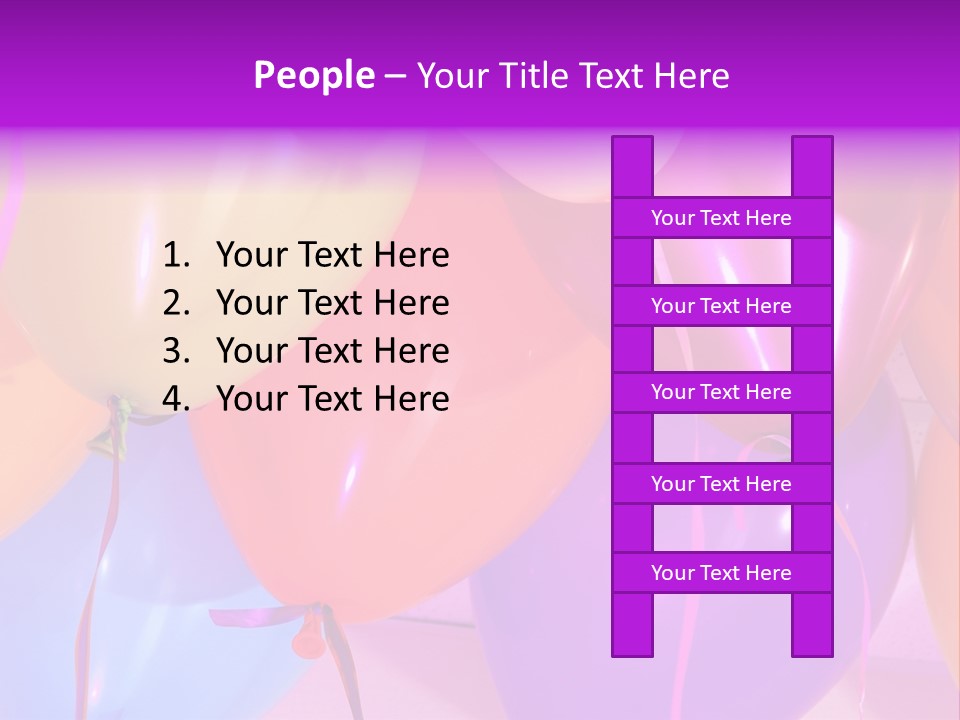 Anniversary Birthday Inflatable PowerPoint Template