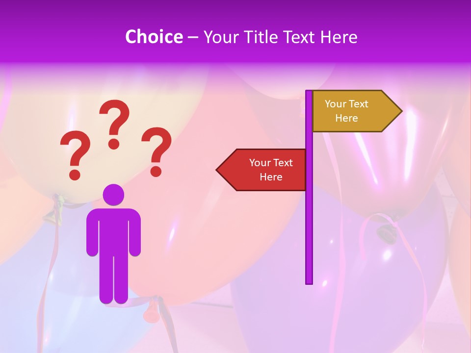 Anniversary Birthday Inflatable PowerPoint Template