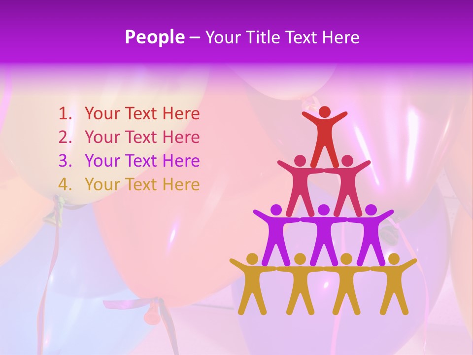 Anniversary Birthday Inflatable PowerPoint Template