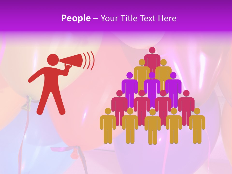 Anniversary Birthday Inflatable PowerPoint Template