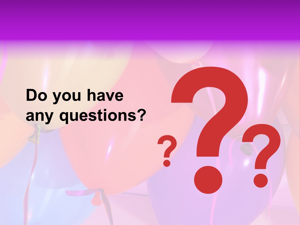 Anniversary Birthday Inflatable PowerPoint Template