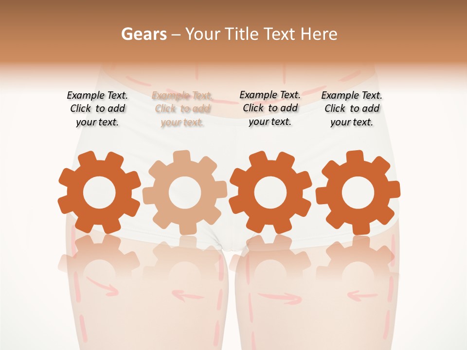 Aging Lined Arrows PowerPoint Template