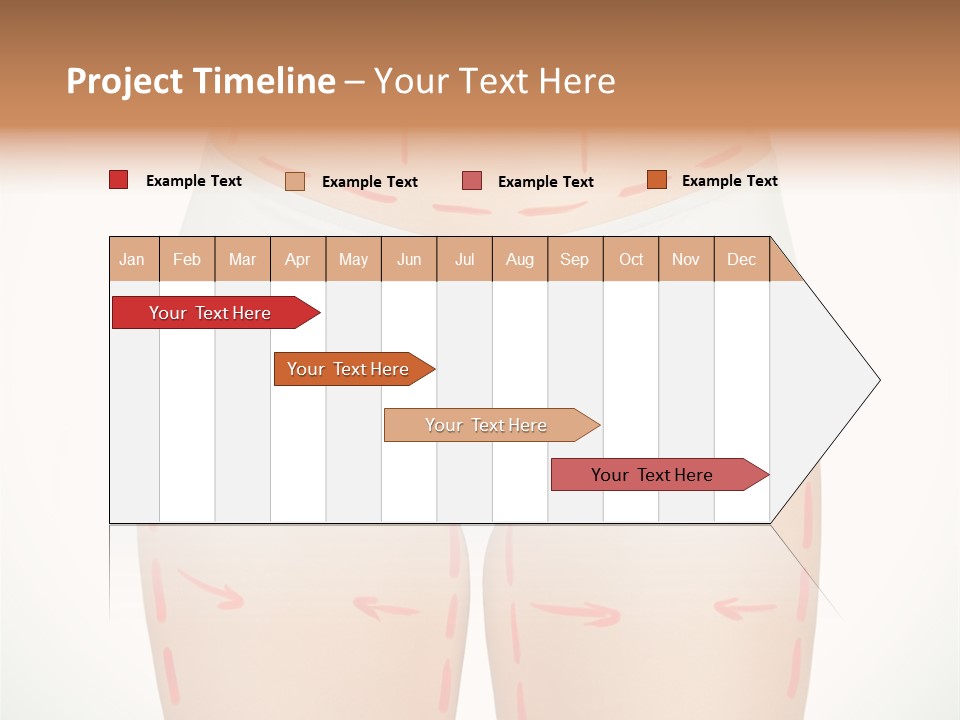 Aging Lined Arrows PowerPoint Template
