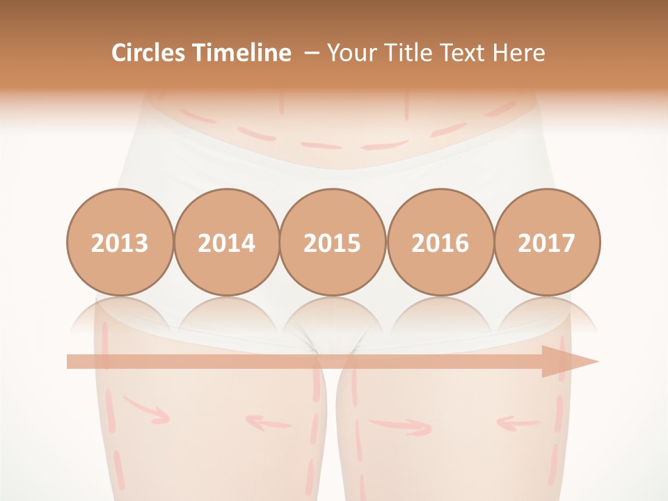 Aging Lined Arrows PowerPoint Template