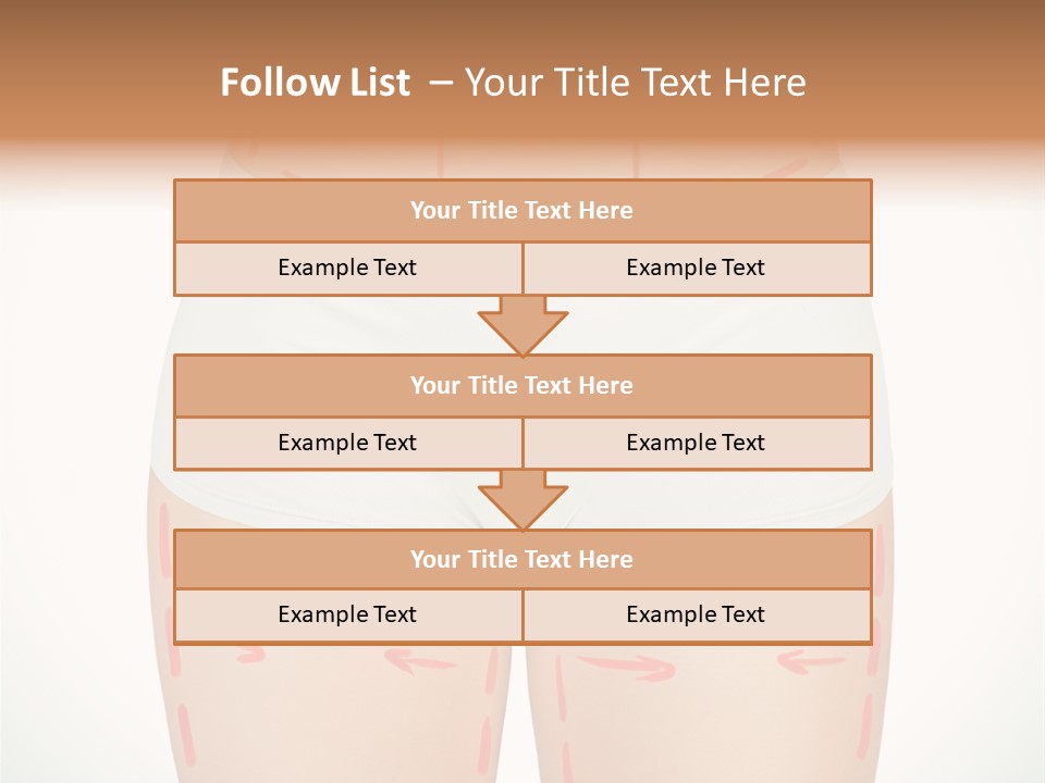 Aging Lined Arrows PowerPoint Template