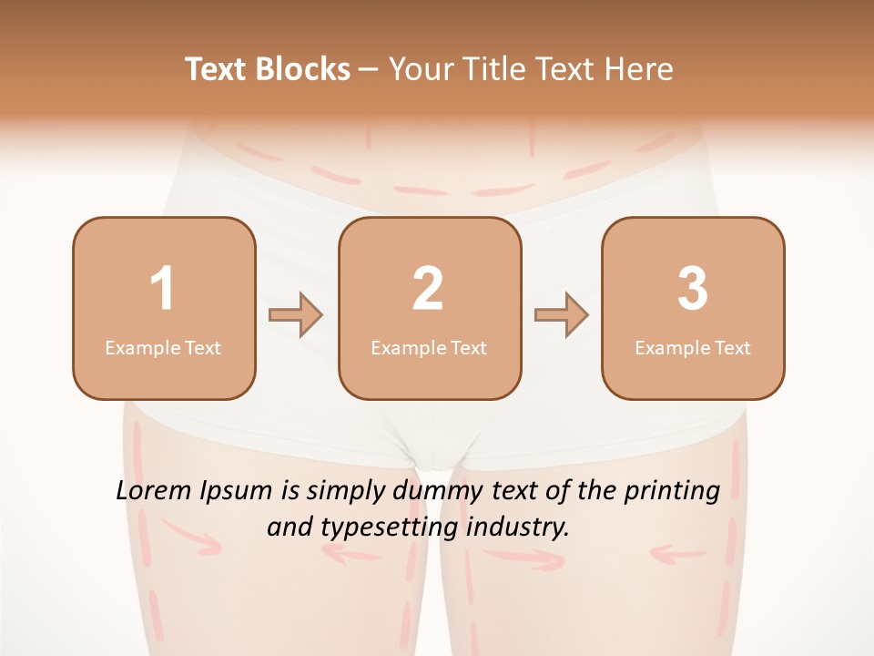 Aging Lined Arrows PowerPoint Template