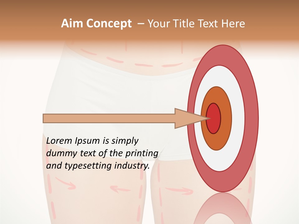 Aging Lined Arrows PowerPoint Template