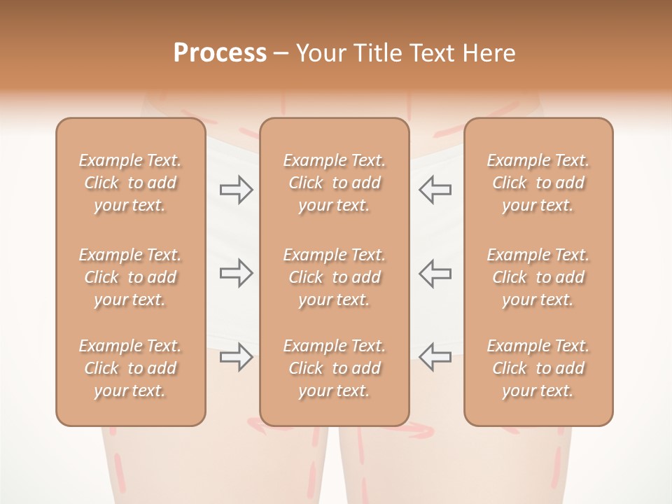Aging Lined Arrows PowerPoint Template