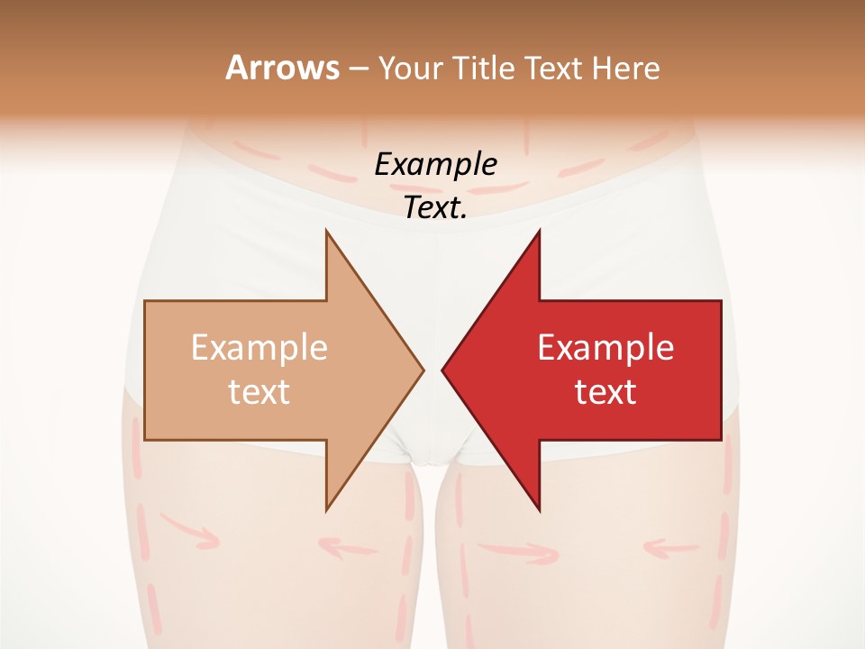 Aging Lined Arrows PowerPoint Template