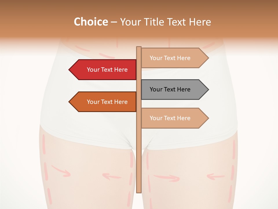 Aging Lined Arrows PowerPoint Template