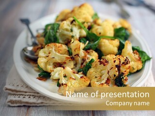 Side Lunch Vegetable PowerPoint Template