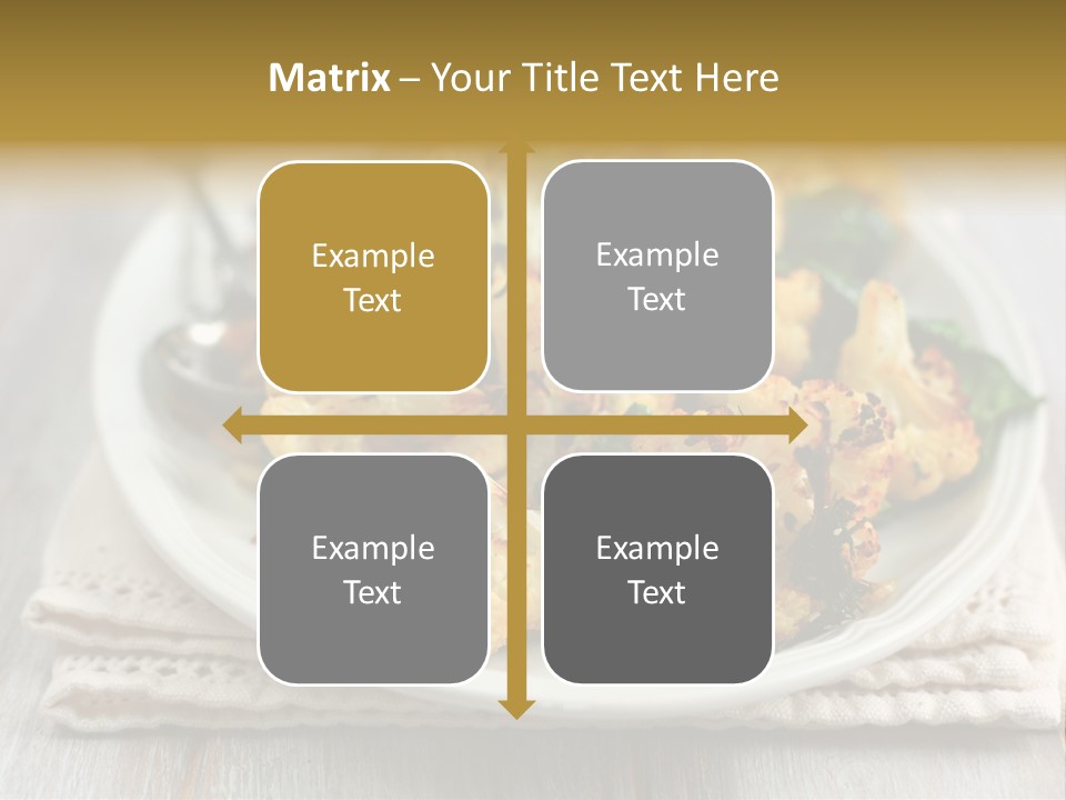 Side Lunch Vegetable PowerPoint Template