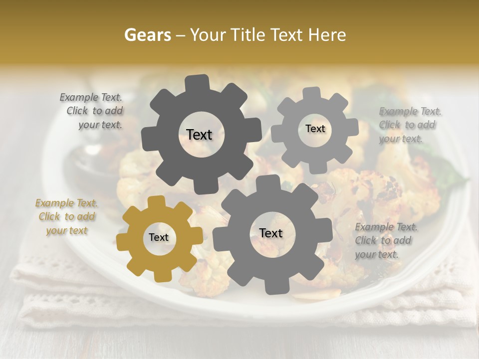 Side Lunch Vegetable PowerPoint Template