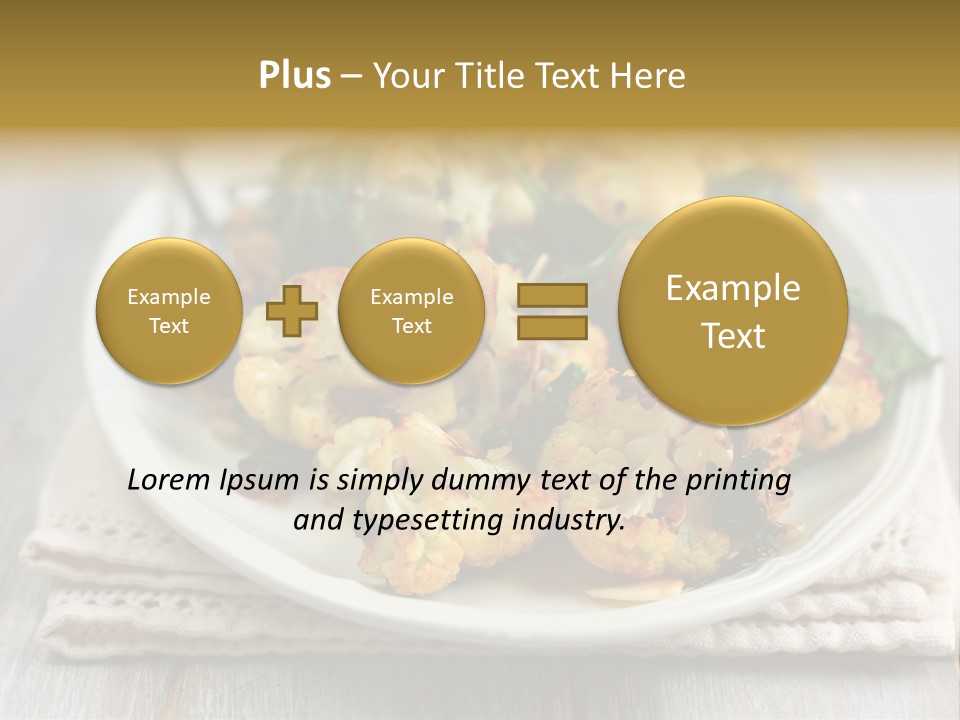Side Lunch Vegetable PowerPoint Template