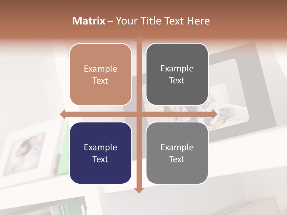 Living Room Happy Face PowerPoint Template