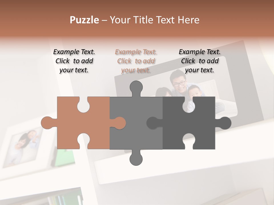 Living Room Happy Face PowerPoint Template