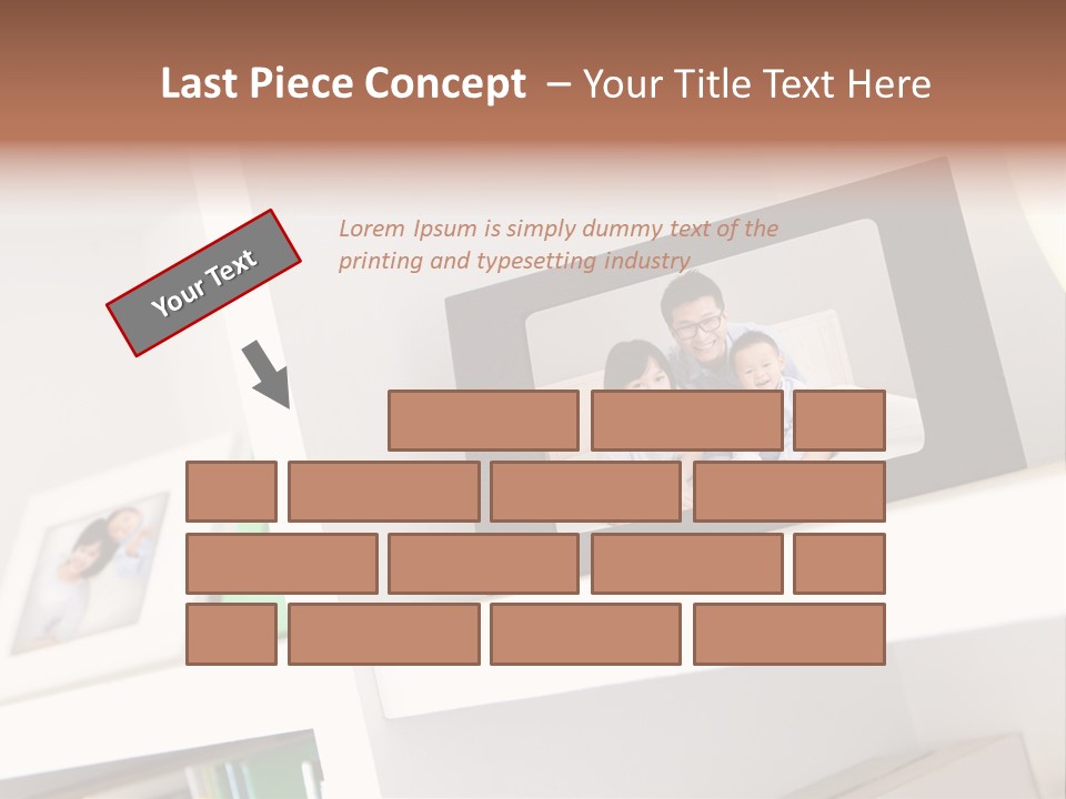 Living Room Happy Face PowerPoint Template