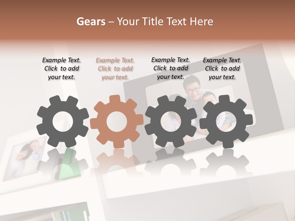 Living Room Happy Face PowerPoint Template