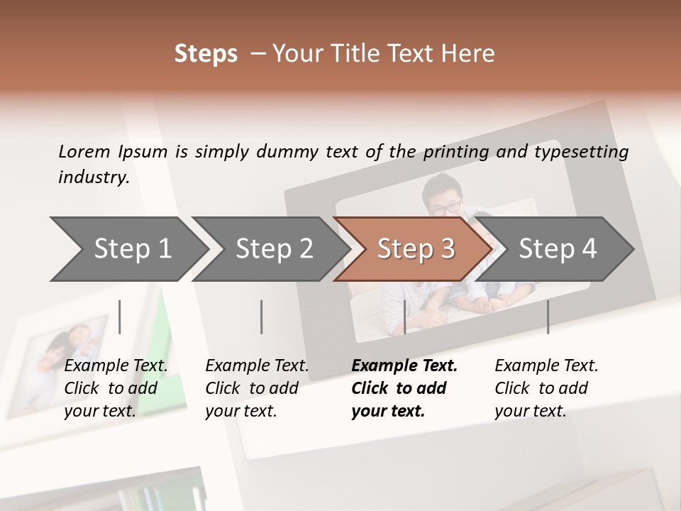 Living Room Happy Face PowerPoint Template
